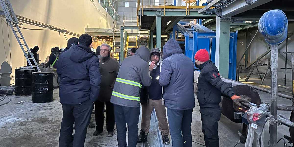 بازدید جناب آقای دکتر حق شناس از پروژه لیچینگ سونگون