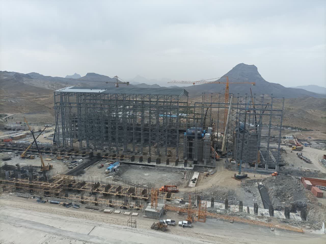گزارش تصویری از روند پیشرفت پروژه” احداث کارخانجات فرآوری فاز ۲و۳ توسعه تغلیظ مس میدوک