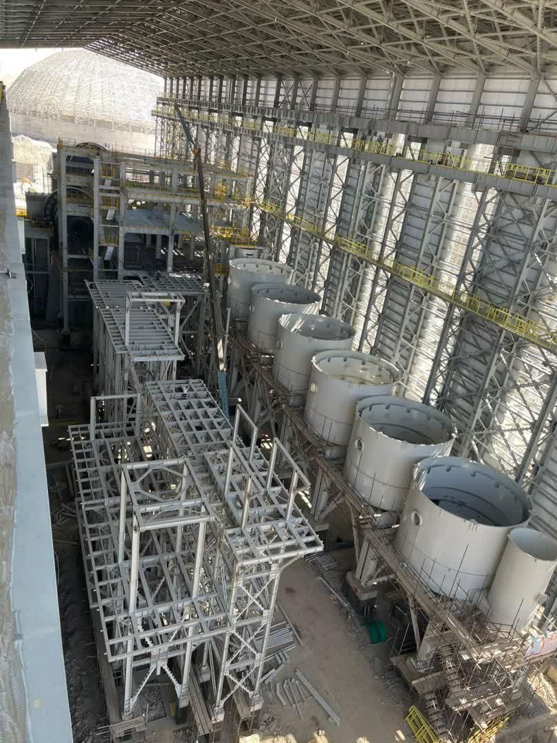 پیشرفت چشمگیر پروژه فاز دوم توسعه تغلیظ مس میدوک