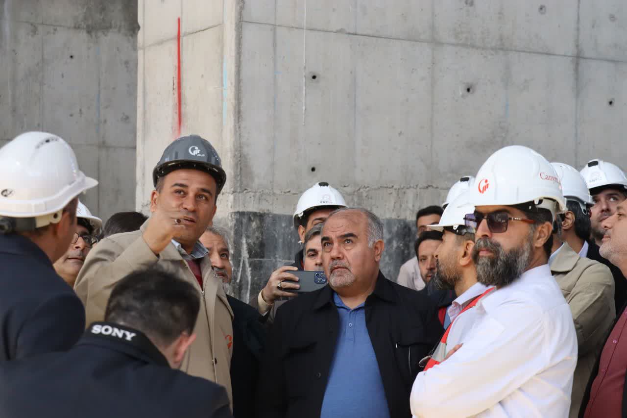 بازدید مدیران شرکت متمم و کانی‌مس از پروژه فاز سوم تغلیظ مس سونگون
